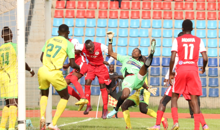 Kakamega Homeboyz vs Ulinzi Stars in FKF PL action. PHOTO/Ulinzi Stars/Facebook