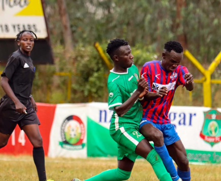 Talanta vs Nzoia Sugar during FKF PL match. PHOTO/(@Officialfkfpl)/X