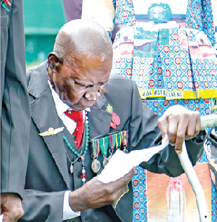 War veteran at the Commonwealth War Graves at Kariakor Cemetery. PHOTO/John Ochieng