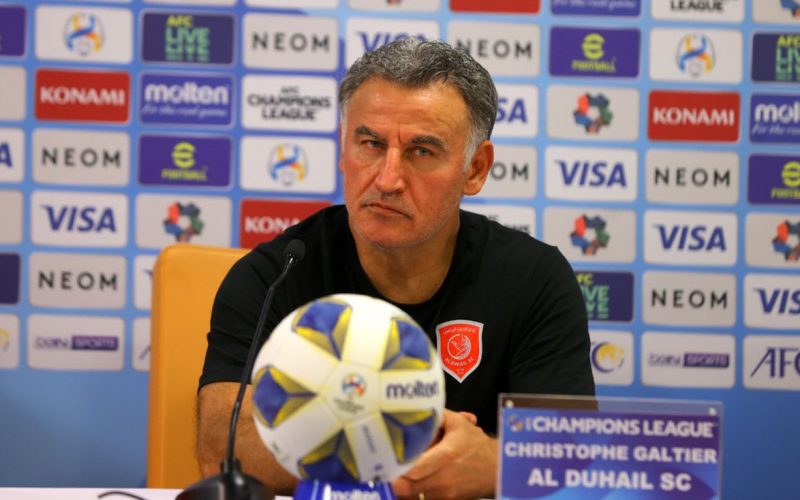 Al Duhail SC manager Christophe Galtier. PHOTO/Al Duhail SC
