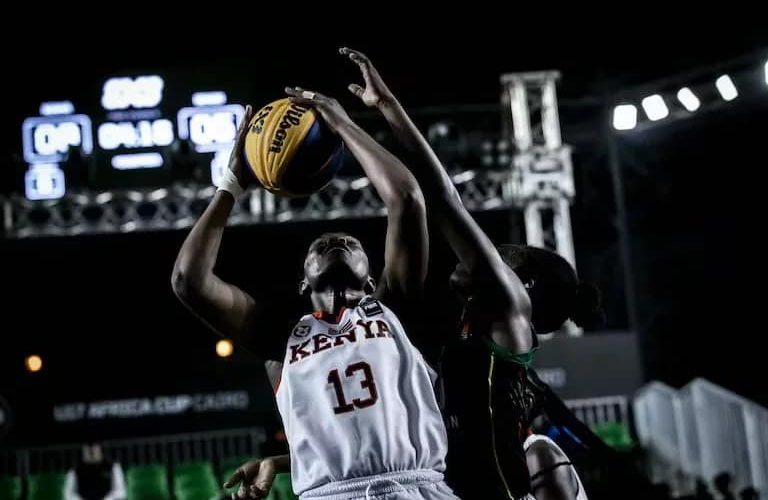 Kenya 3x3 basketball team in action PHOTO/NOCK/Facebook