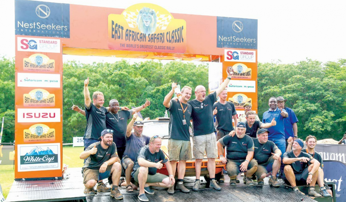 Italian rally star driver Amos Eugenio wins East Africa Safari Classic Rally