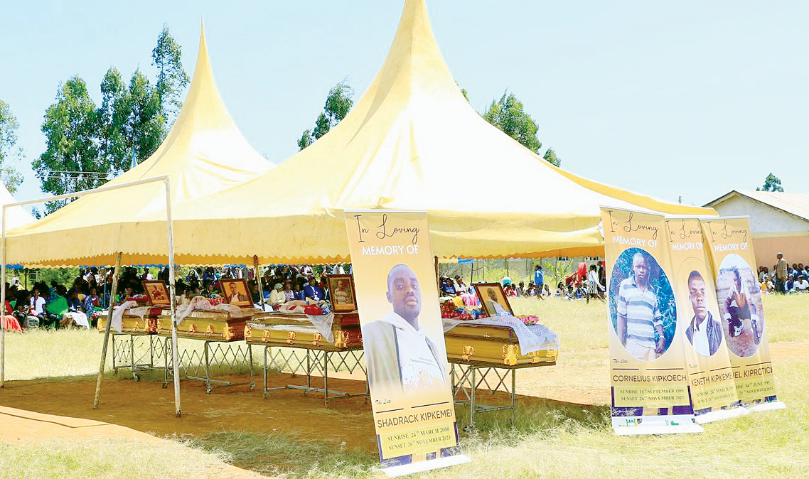 MPs pledge action as men killed at KDF land buried