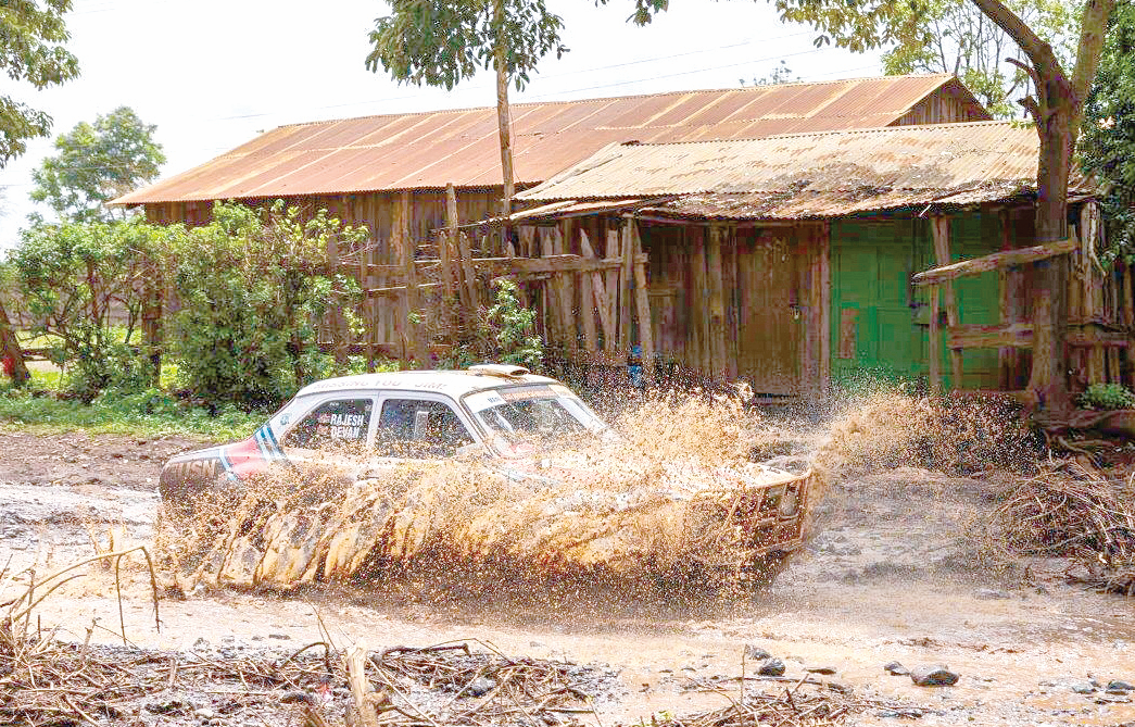 Italy’s Eugenio Amos claims lead on Day Three of the East African Safari Classic Rally