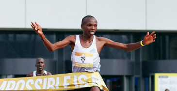 Mathew Kimeli wins a past race. PHOTO/Adidas Running.