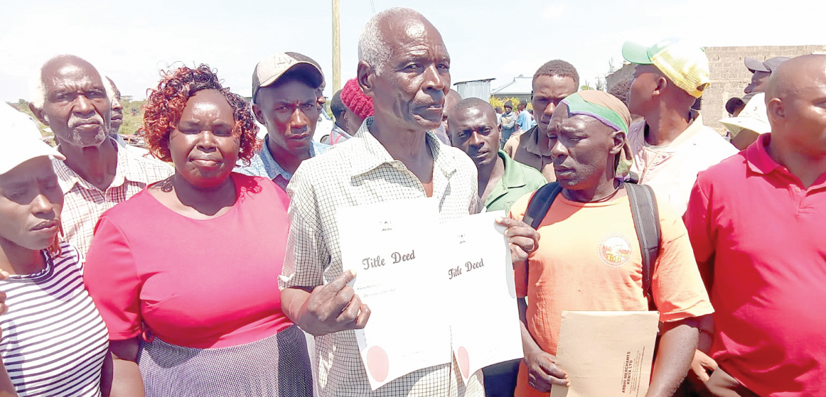 Ruiru residents protest ‘plot to grab’ their land