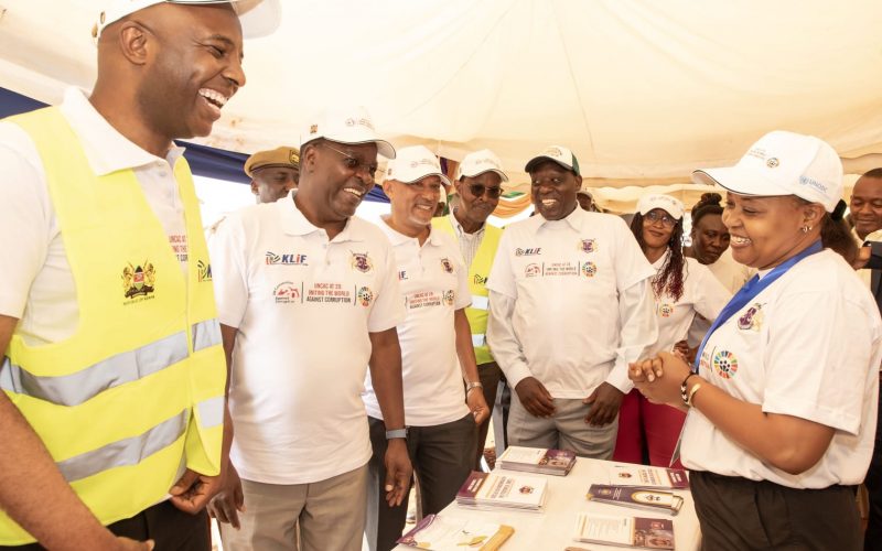 Delegates at the International Anti-Corruption Day 2023 commemorations in Muranga County. PHOTO/(@EACCKenya)/X