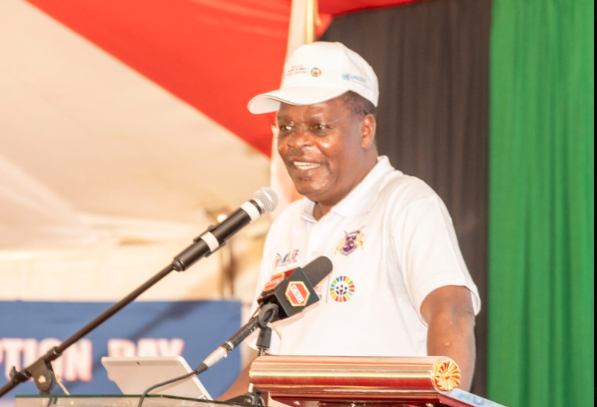 EACC chairperson David Oginde during the 2023 International Anti-Corruption Day in Muranga County. PHOTO/@EACCKenya/X