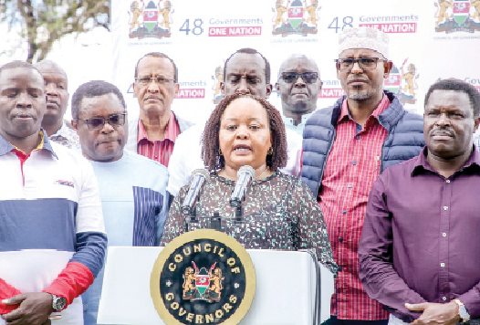 Waiguru defends governors for spending little on growth