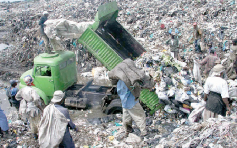 Garbage at the Dandora dumpsite in Nairobi. PHOTO/Print