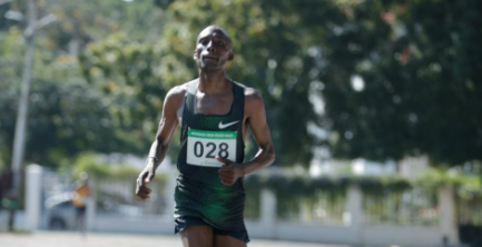 Mathew Kimeli in past race. PHOTO/Safaricom PLC