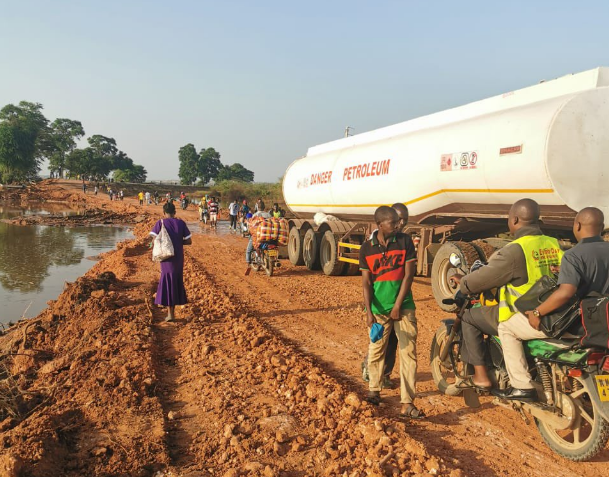 Traffic flow after the restoration at Madogo-Garissa. PHOTO/KENHA