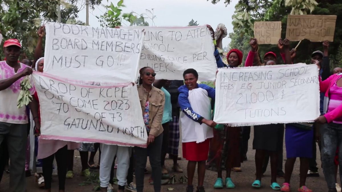 Parents withdraw children from Gatundu school, hold protests over poor performance