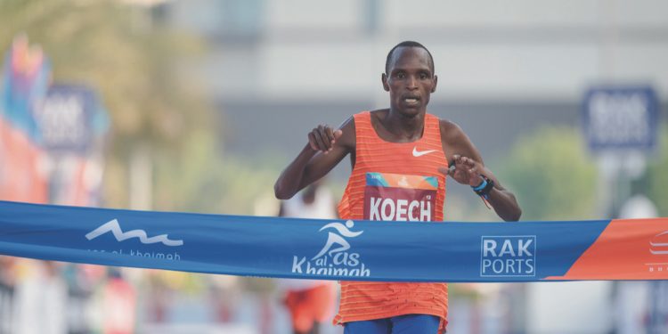 Benard Kibet wins 2023 RAK Half Marathon. PHOTO/Giancarlo Colombo