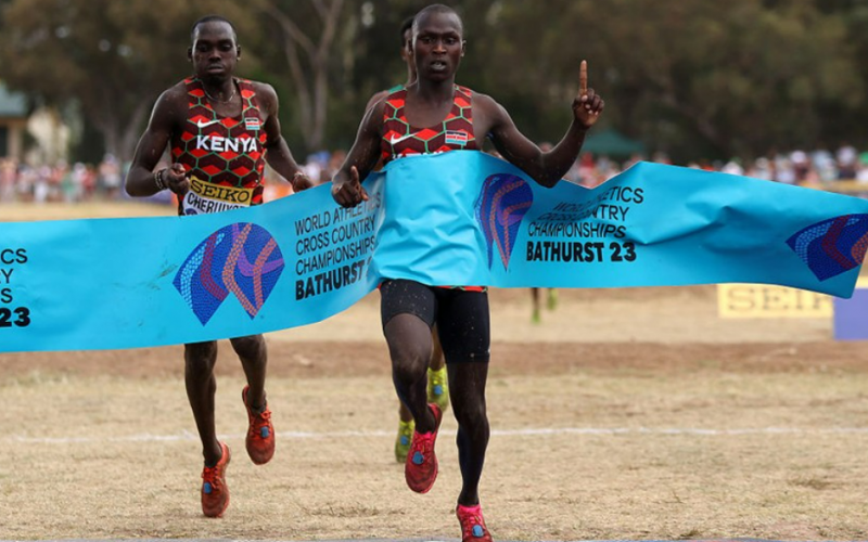 Ishmael Kipkurui wins a past race. PHOTO/Athletics weekly