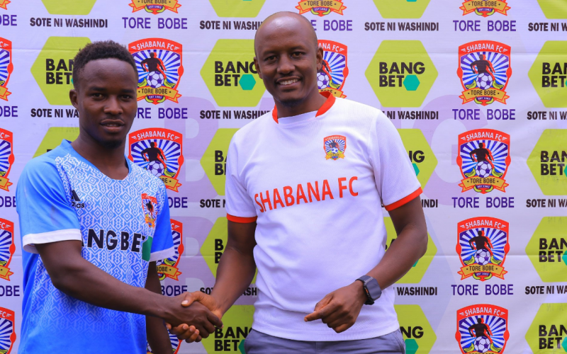 Japhet Lihanda Mzungu unveiled by Shabana FC. PHOTO/ Shabana FC