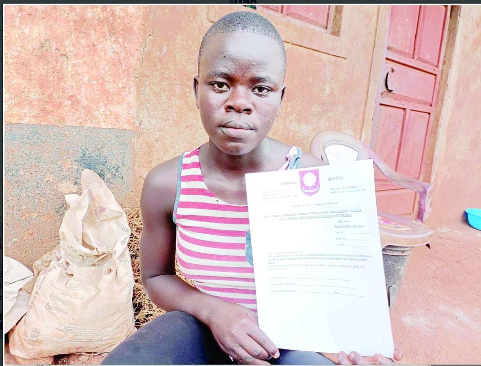 Girl admitted to a boys school gets 4 year bursary