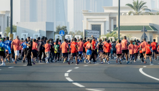 Participants at the 2024 Dubai Marathon. PHOTO/(@dubai_marathon)/X