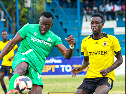 Tusker and Gor Mahia clash during FKF PL match. PHOTO/(@tusker_fc)/X