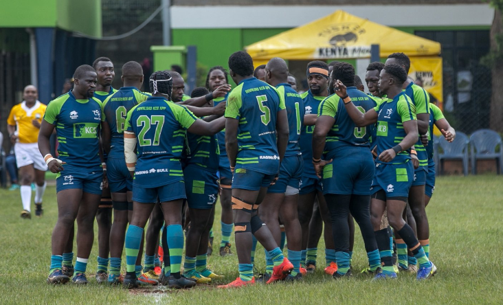 KCB RFC in Kenya Cup action. PHOTO/(@kcbrugby)/X