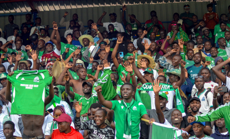 Gor Mahia fans at Kenyatta Stadium in Machakos. PHOTO/(@gormahiafcke)/X