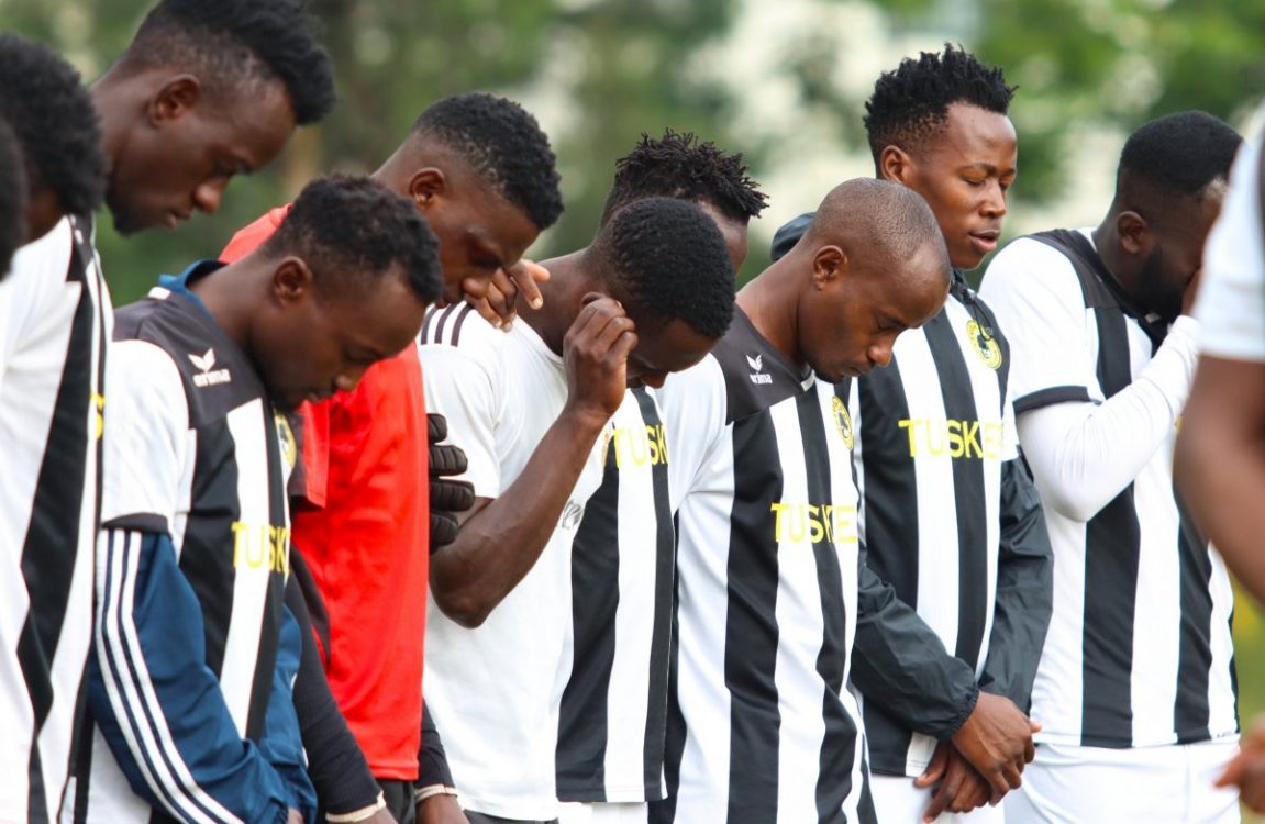 Erick Kapaito and his Tusker teammates during FKF PL action. PHOTO/(@tusker_fc)/X