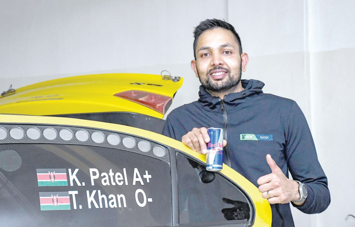Africa Rally Champion Karan Patel poses for a photo. Together with his navigator Tauseef Khan are determined to clinch the 2024 WRC Safari Rally title. PHOTO/Sportpicha