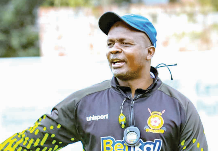 Kenya Police head coach Salim Babu reacts during their league match against Gor Mahia at the weekend. PHOTO/FKF