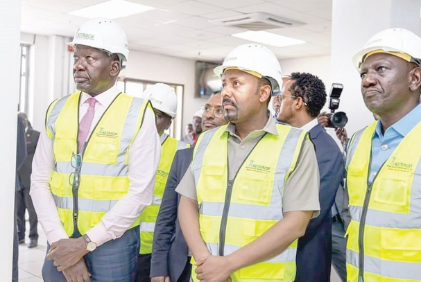 Ruto, Ethiopia PM tour power station in Suswa