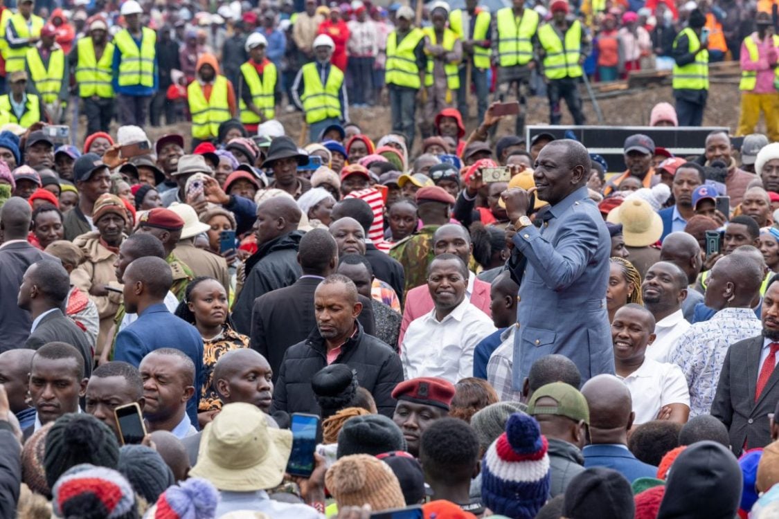Ruto promises to resume construction of stalled Mau Mau roads