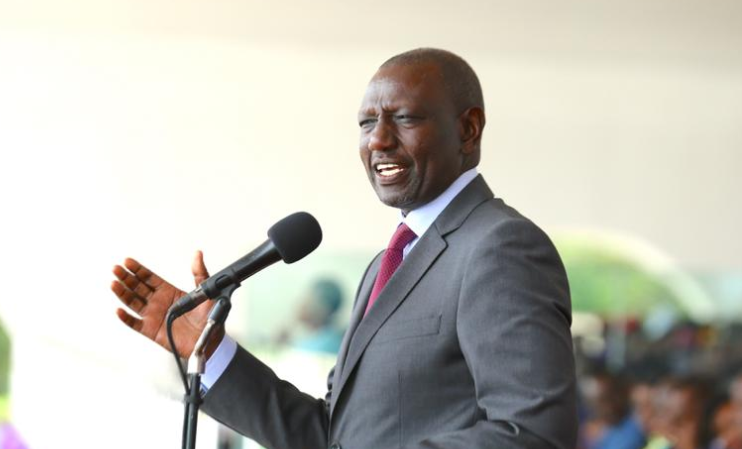 President William Ruto in a past function