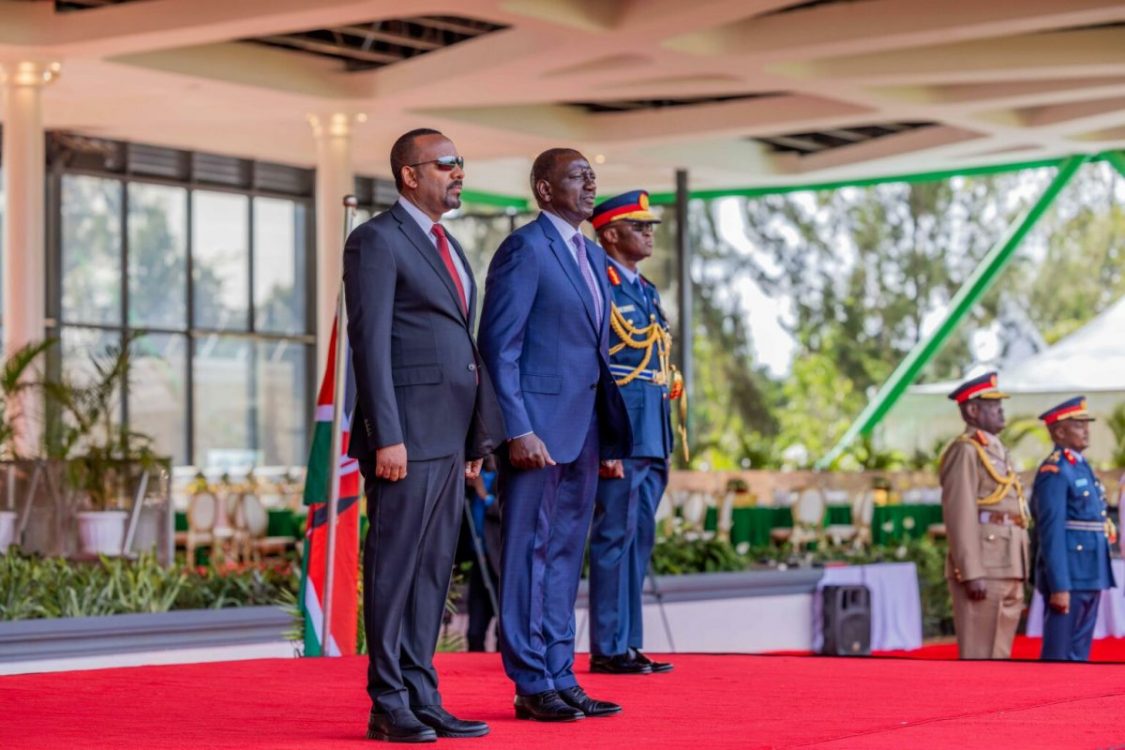 President William Ruto with Ethiopia Prime Minister Abiy Ahmed