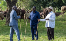 President William Ruto with Raila Odinga and Uganda President Yoweri Museveni