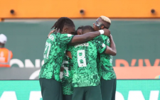 Nigeria celebrate an AFCON win in Ivory Coast. PHOTO/CAFOnline