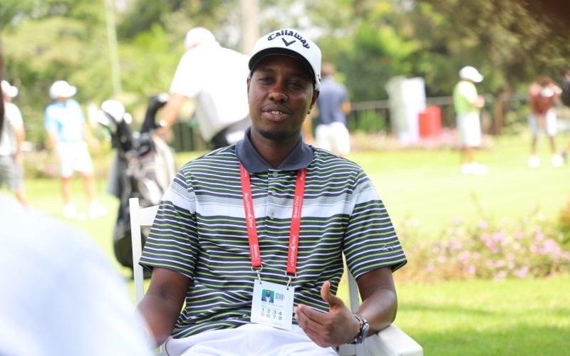 Kenyan amateur Golf Captain John Lejirma during an interview with Mediamax Digital. PHOTO/Barry Sila