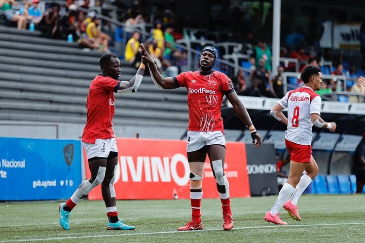 Kenya 7s co-captains in Challenger Series. PHOTO/Rugby Africa