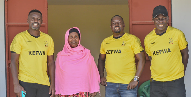 KEFWA Members pose with Abdala Juma's mother. PHOTO/KEFWA/Facebook