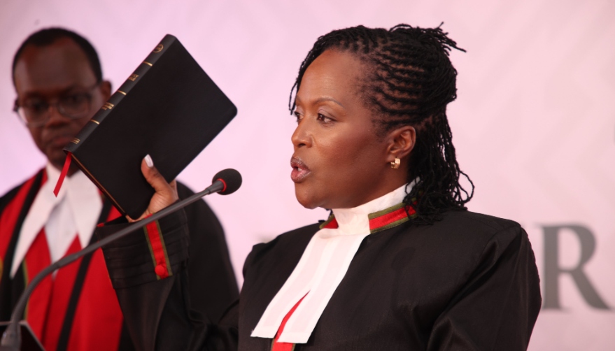 Winfridah Mokaya sworn in as new Chief Registrar of Judiciary