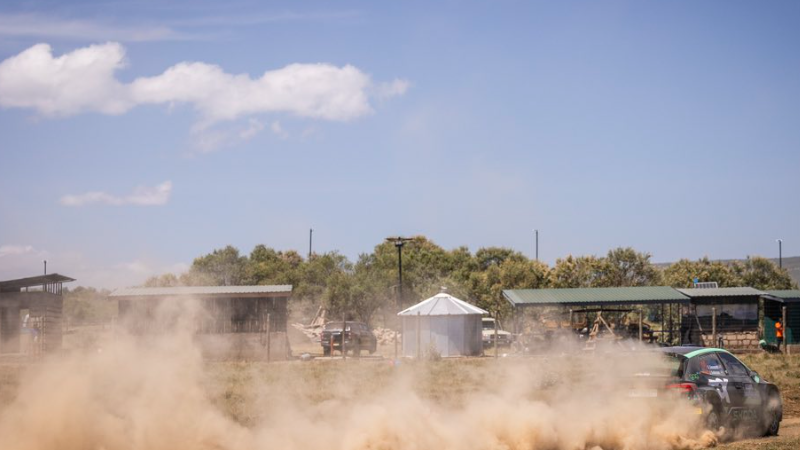 Gus Greensmith in action during the WRC 2. PHOTO/Gus Greensmith