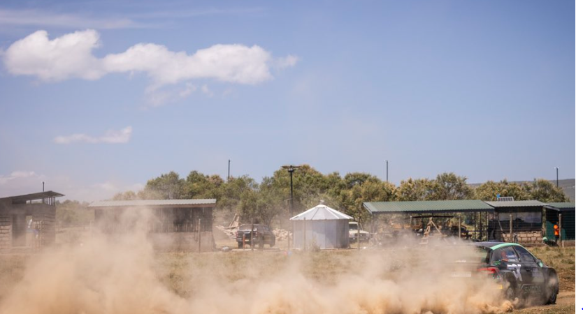 Gus Greensmith overcomes sickness to lead WRC2 in Safari Rally Kenya