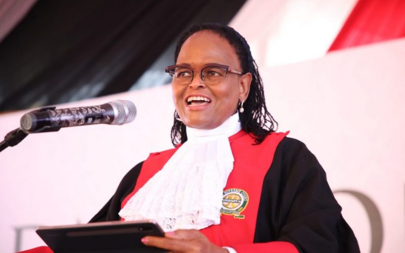 Chief Justice Martha Koome during a past session. PHOTO/@Kenyajudiciary/X