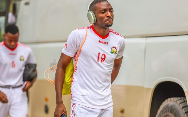 Collins Sichenje arriving at Harambee Stars' training ground. PHOTO/(@Harambee__Stars)/X