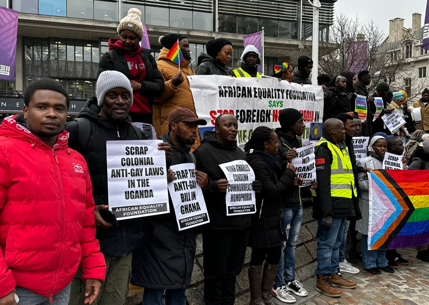 Kenya gay rights activists protest in London over Peter Kaluma’s Family Protection Bill