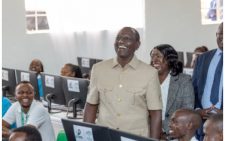 President William Ruto during the op-ening of Belgut Technical Training Institute and Belgut TTI Digital Hub, Kericho County on Thursday, March 14,2024. PHOTO/Ruto(@WilliamsRuto)/X