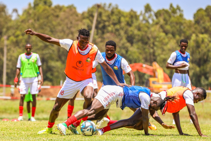 Harambee Stars' training session. PHOTO/(@Harambee__Stars)/X