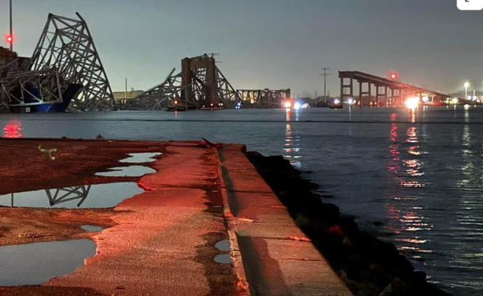 Major US bridge collapses, plunges cars, as many as 20 people into river