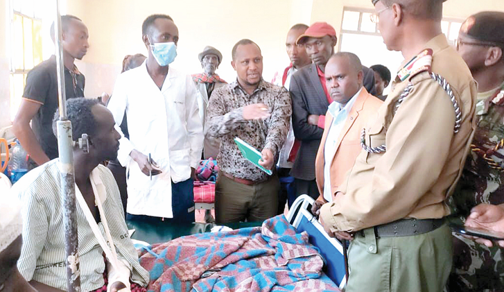 Two killed, 12 officers admitted after car accident