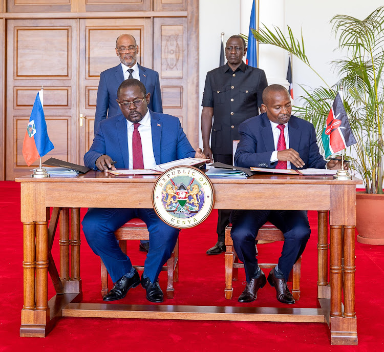 Kenya, Haiti sign deal on police deployment