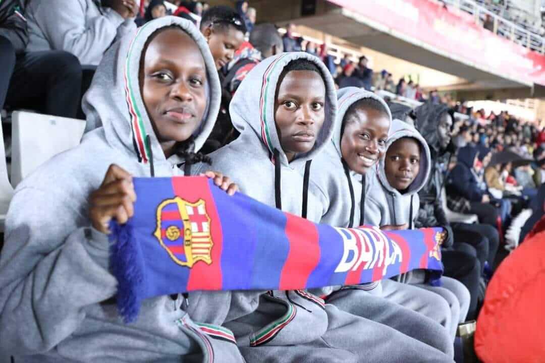 Kenya U19 teams attend Barcelona-Las Palmas clash after shining in Daurada Cup