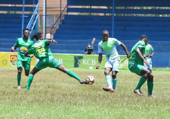 KCB vs Bidco United in FKF PL action.